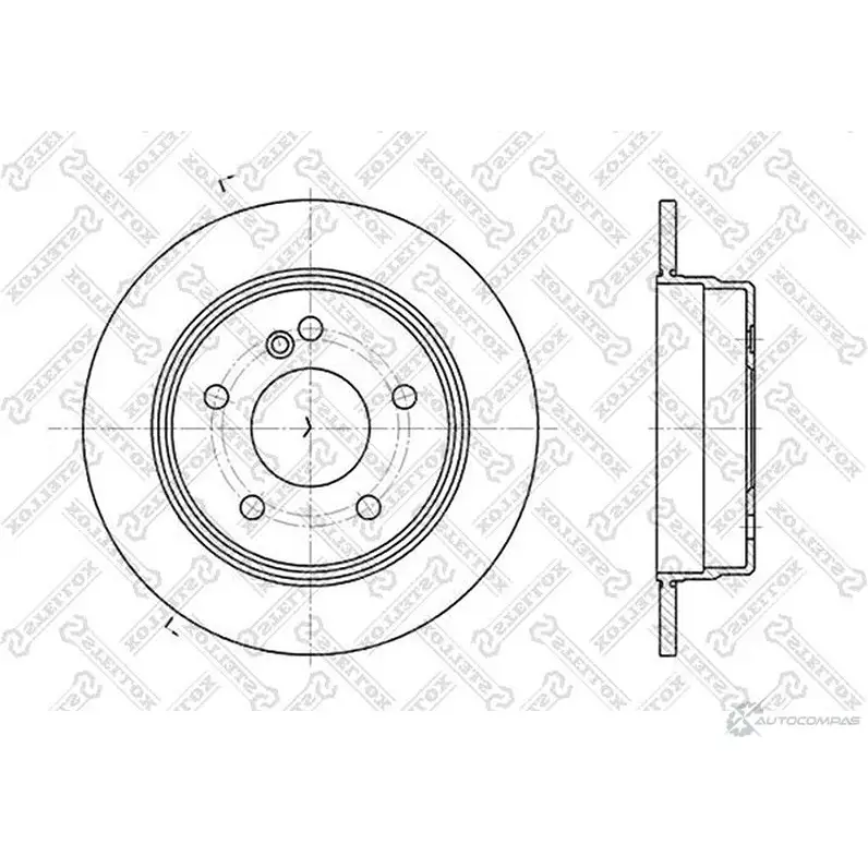 Тормозной диск STELLOX RRKF 2 6020-3318-SX 3616955 4057276244450