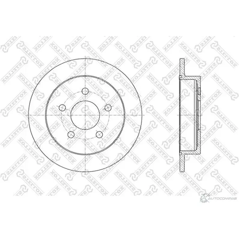 Тормозной диск STELLOX UUEW I6H 4057276245297 3617021 6020-3636-SX изображение 0