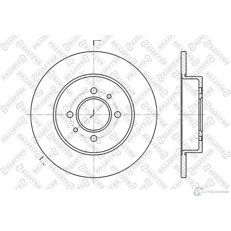 Тормозной диск STELLOX 3617047 4057276245624 LKLTK G 6020-3914-SX