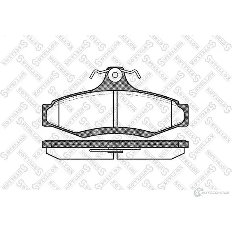 Тормозные колодки дисковые, комплект STELLOX VR8M4C 657 010B-SX P CA064610 3617969