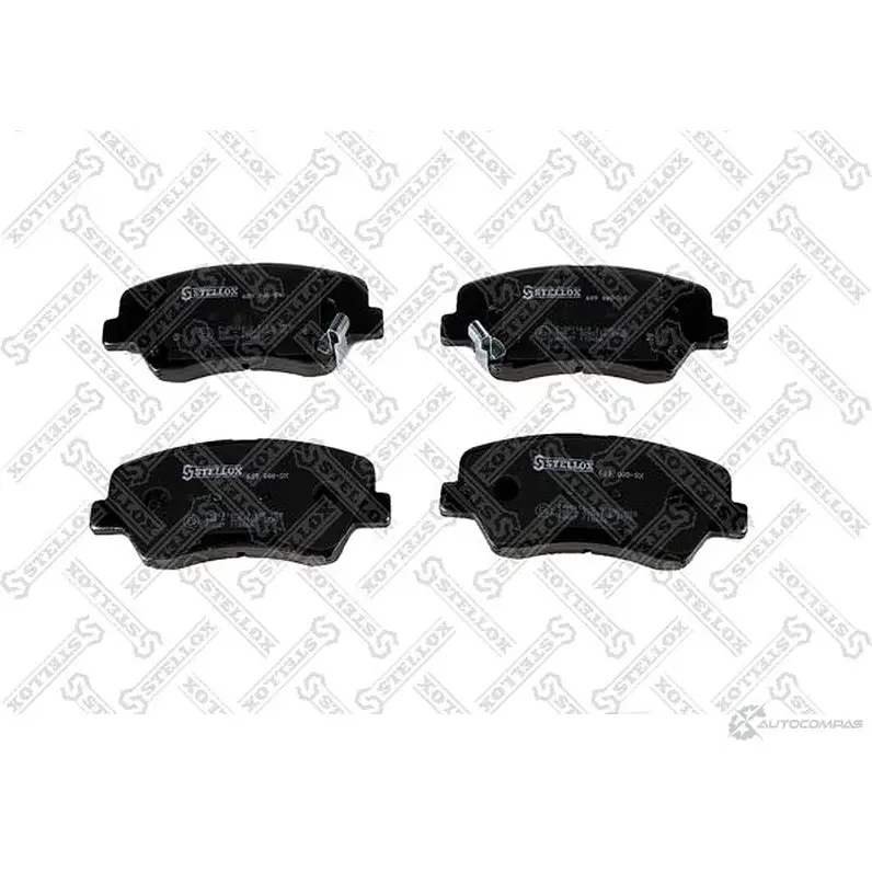 Тормозные колодки дисковые, комплект STELLOX 689 008-SX 1437202466 BA ZIDJ изображение 0