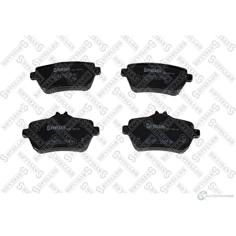 Тормозные колодки дисковые, комплект STELLOX 689 020-SX 1437202478 C6 991T