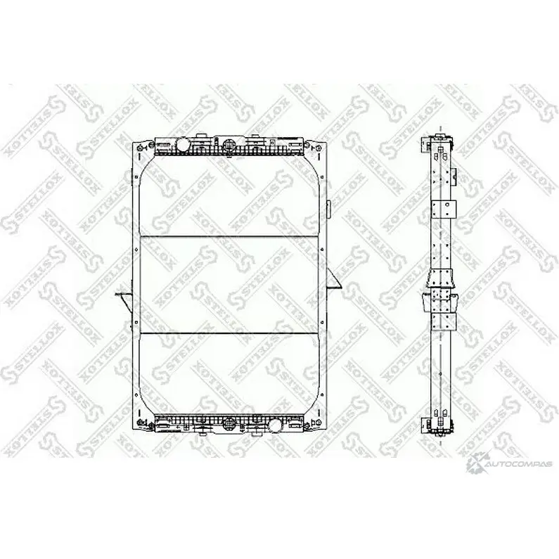 Радиатор охлаждения двигателя STELLOX 81-03318-SX MZ9 SEH 3621634 4057276279933