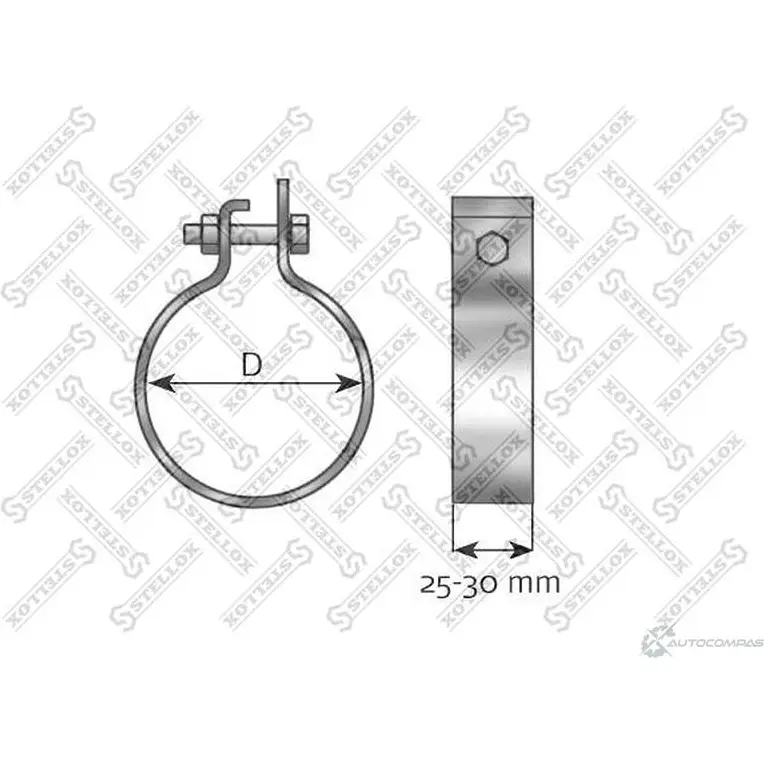 Резинка глушителя STELLOX G9 4BP2M 82-01067-SX 4057276298392 3623408