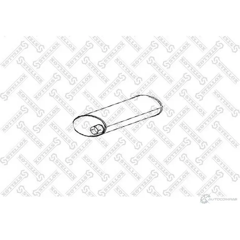 Глушитель STELLOX 4057276300309 581025662 W7J IWL9 82-03056-SX