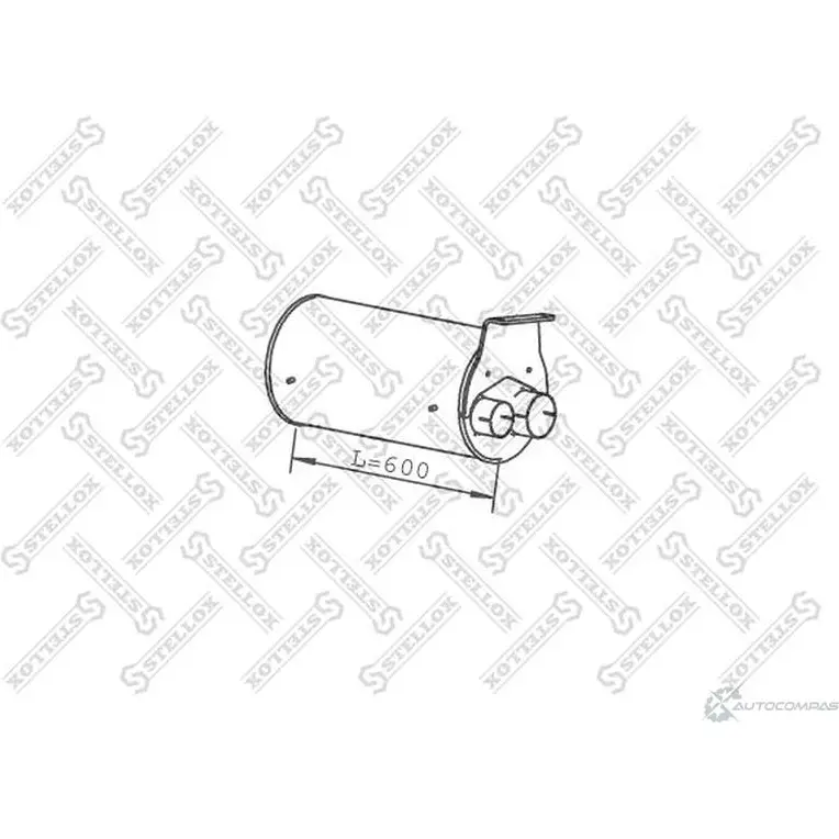 Глушитель STELLOX 3623515 S 9RYKG8 82-03091-SX 4057276300651