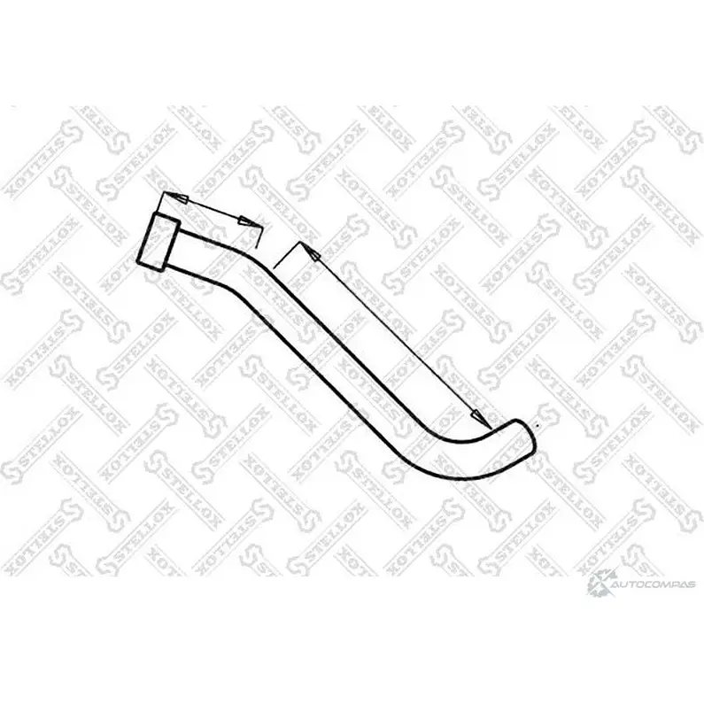 Выхлопная труба глушителя STELLOX Z7NI5 J 4057276301351 82-03553-SX 630910330