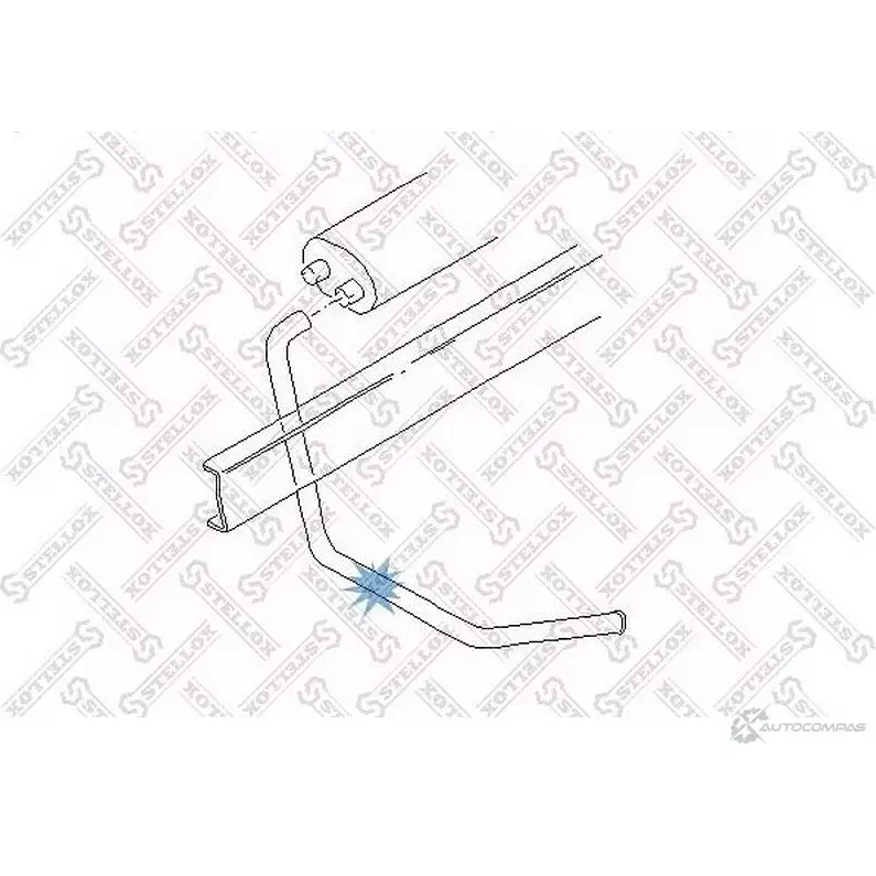 Выхлопная труба глушителя STELLOX 630916178 82-03574-SX KM 0C1SI 4057276301566
