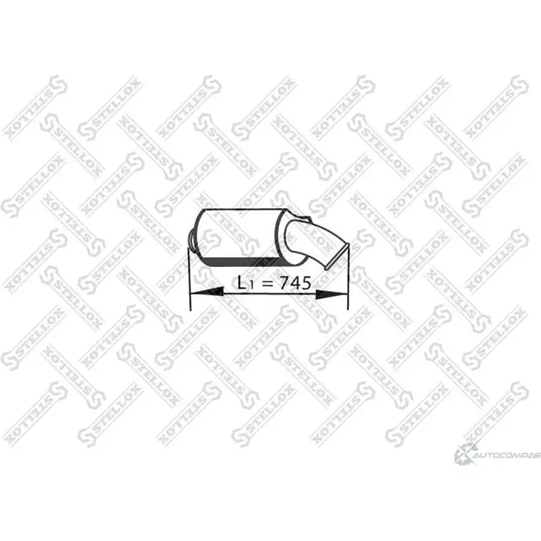 Глушитель STELLOX H MYO3 4057276301580 82-03576-SX 930255824