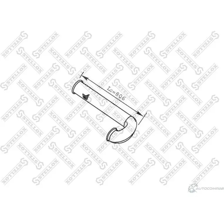 Выхлопная труба глушителя STELLOX 82-03758-SX 4057276303409 5 AX525K 3623584 изображение 0