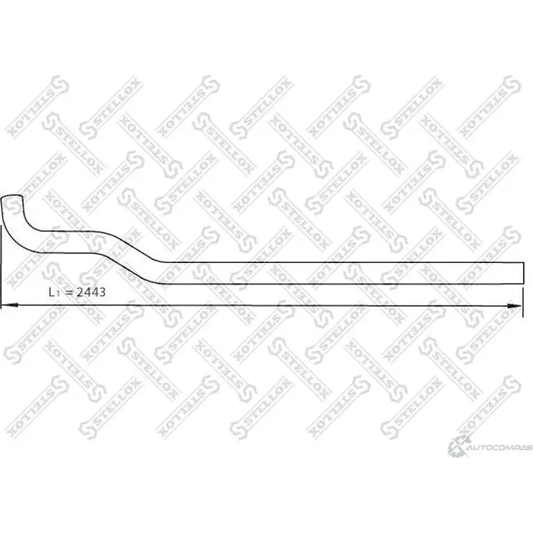 Выхлопная труба глушителя STELLOX 82-03784-SX 4057276303669 1 8ECG 3623604