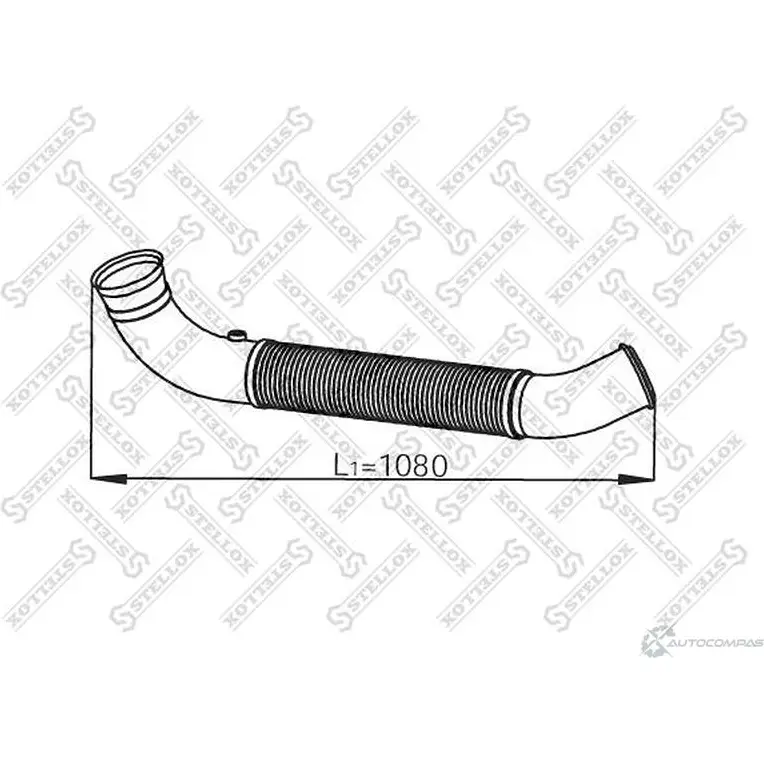 Выхлопная труба глушителя STELLOX 6 HSBS 3623626 82-03809-SX 4057276303911