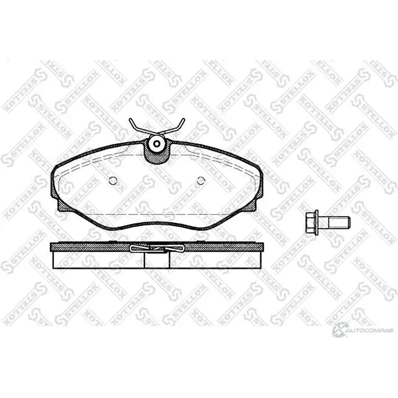 Тормозные колодки дисковые, комплект STELLOX 845 020L-SX PCA083400 3626659 23 099 изображение 0