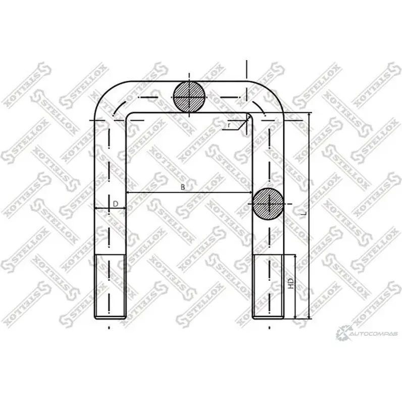 Стремянка рессоры STELLOX 84-64182-SX 3626388 K261W G 4057276358928 изображение 0