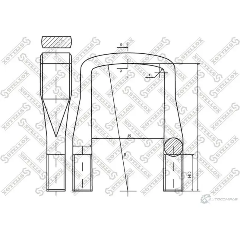 Стремянка рессоры STELLOX 4057276359116 84-64201-SX 3626407 OQT I66