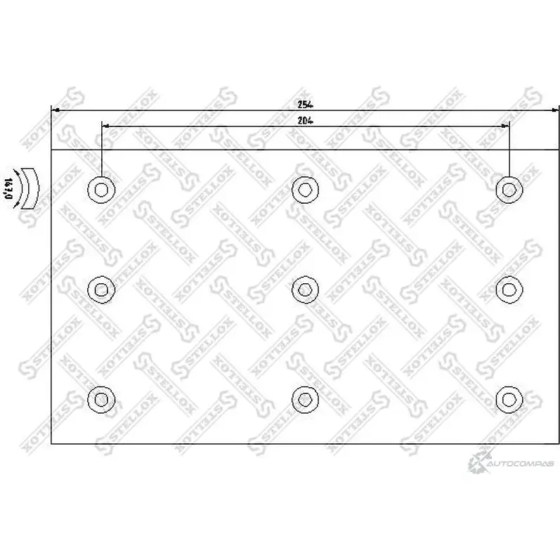 Накладки, башмаки тормозных колодок STELLOX 85-01060-SX X3CHXV6 3627075 1 9799