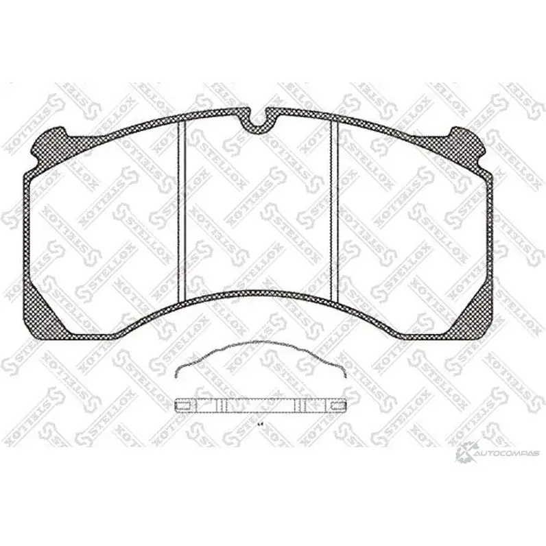 Тормозные колодки дисковые, комплект STELLOX 85-01422-SX 2 9124 QWIR1YK 3627179