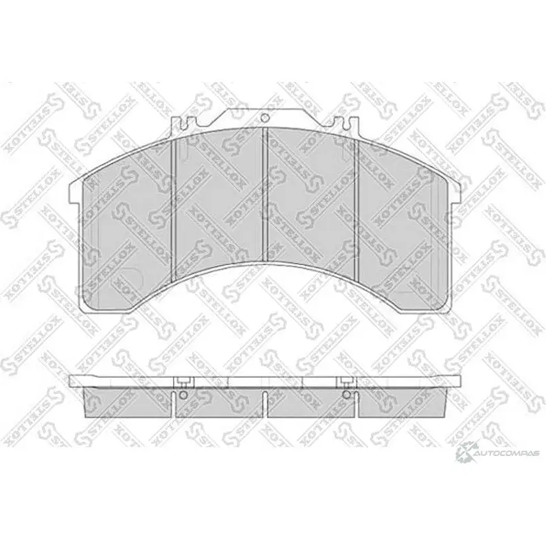Тормозные колодки дисковые, комплект STELLOX 2 9011 85-11402-SX 3627620 498.00