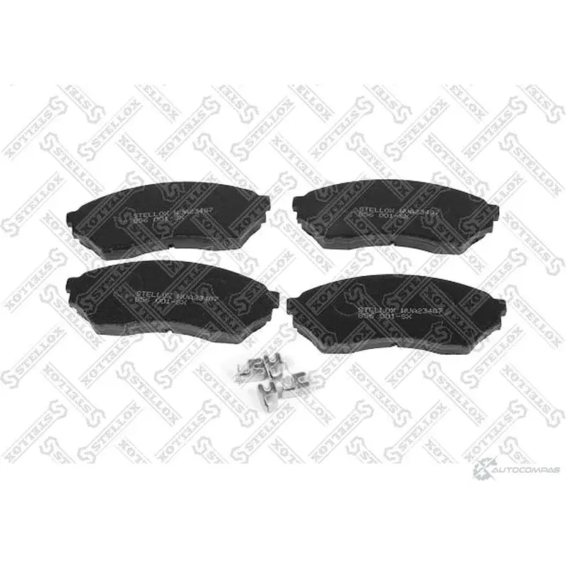 Тормозные колодки дисковые, комплект STELLOX 59393858 4057276396111 H9FRU R 856 001-SX