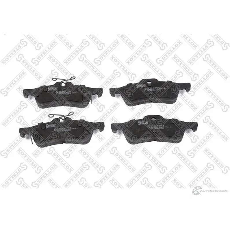 Тормозные колодки дисковые, комплект STELLOX 3631272 DJVG OG 873 002B-SX изображение 0