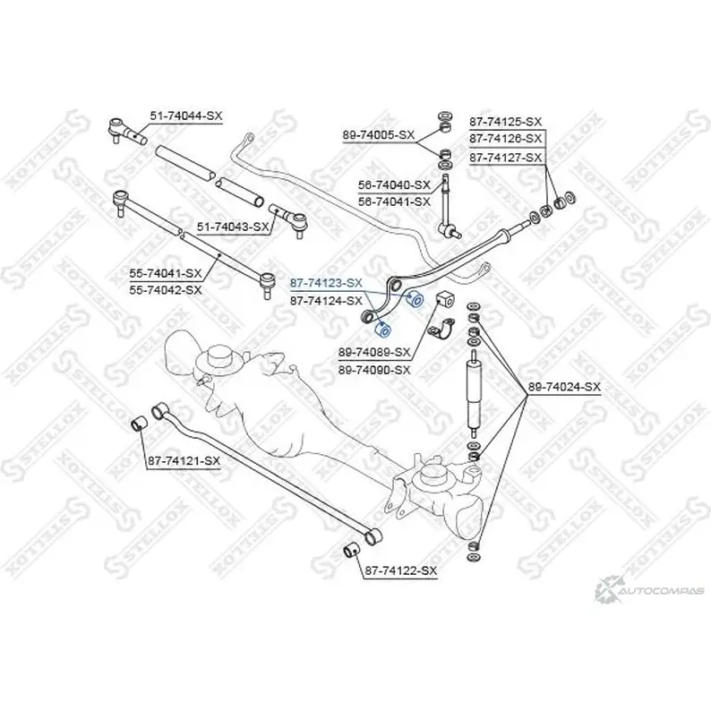 Сайлентблок STELLOX 3631175 4057276437586 JY2 3F 87-74123-SX изображение 1