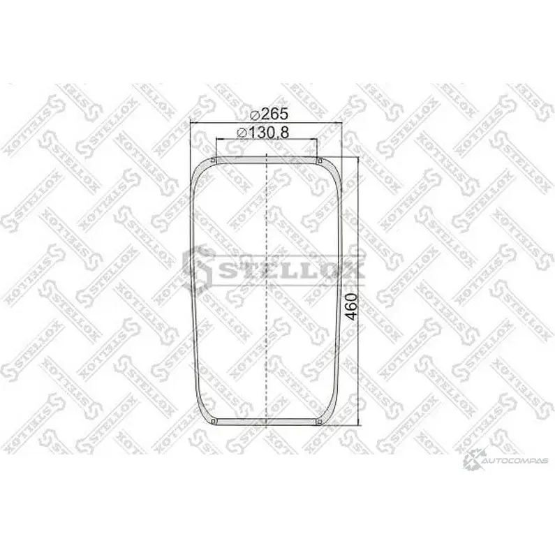 Пневмоподушка STELLOX 716N 3632354 1 F26B-1 90-07160-SX - Изображение 1
