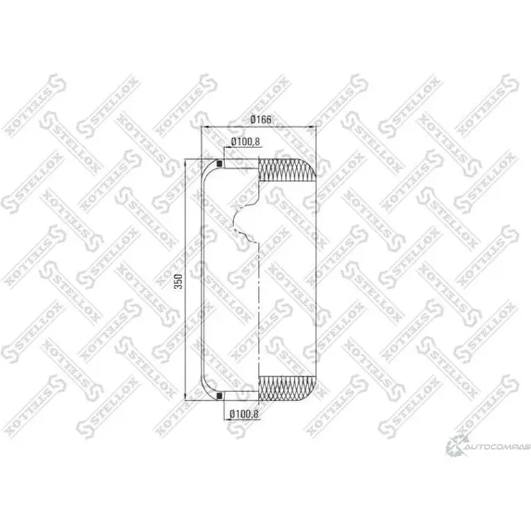 Пневмоподушка STELLOX 90-08190-SX 1 E14 3632364 819N изображение 0