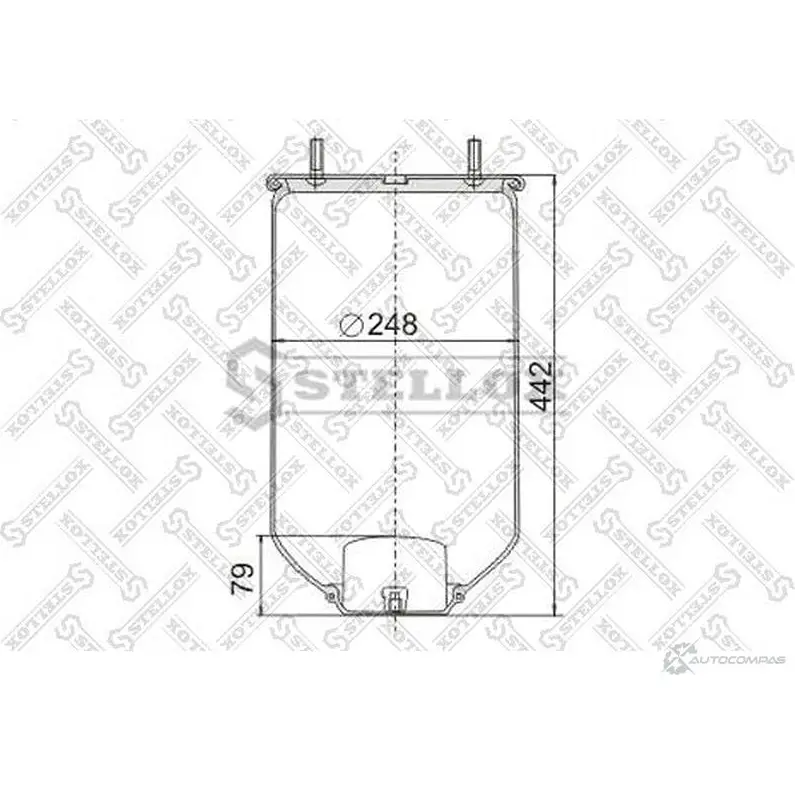Пневмоподушка STELLOX 4004 N P02 N7T4T 90-40040-SX 214876369 - Изображение 1
