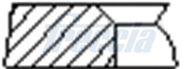 Комплект поршневых колец FRECCIA FR10-384300 1440443255 SVB Q9P изображение 1