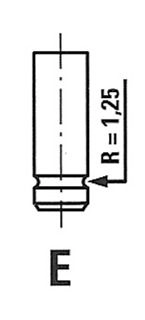 Впускной клапан FRECCIA 1424760001 RYPH T7 R6266/SCR 8112000016027