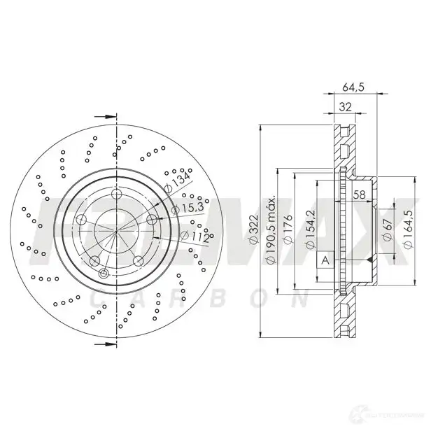 Тормозной диск FREMAX 2887438 bd6472 XZ 08OO - Изображение 1
