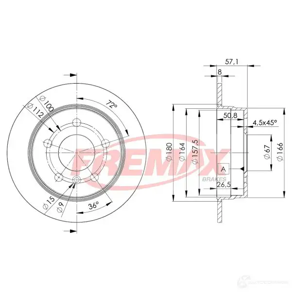Тормозной диск FREMAX 2886116 GLIZ 6S bd0119