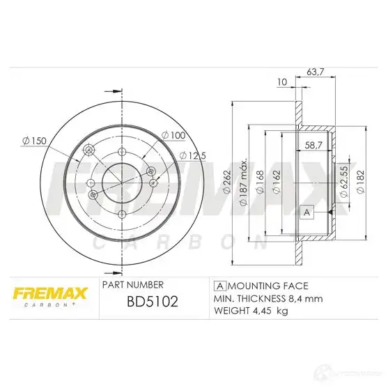 Тормозной диск FREMAX 2887142 PF6 SXF bd5102 изображение 0