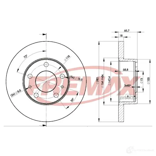 Тормозной диск FREMAX bd4680 7 SJPN 2887026 изображение 0