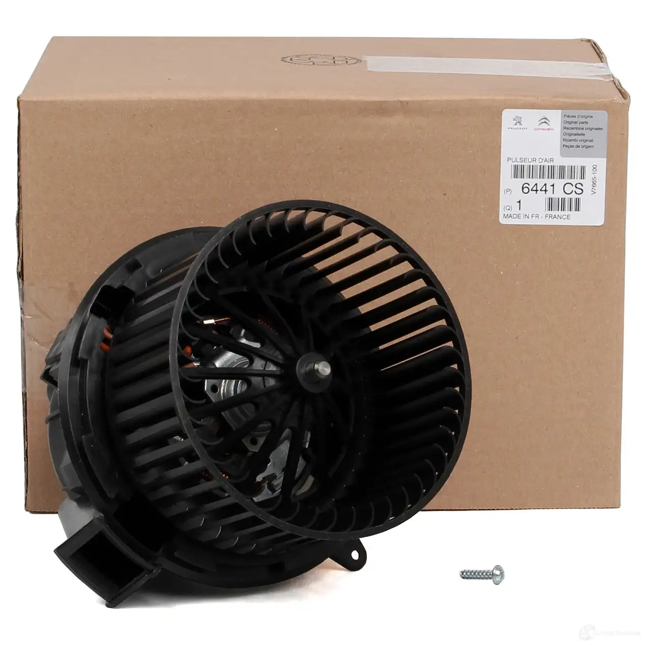 Оригинальный мотор вентилятора печки C3 II C4 CACTUS DS3 CITROEN/PEUGEOT 2 JPX4X1 6441CS 21759920 изображение 0