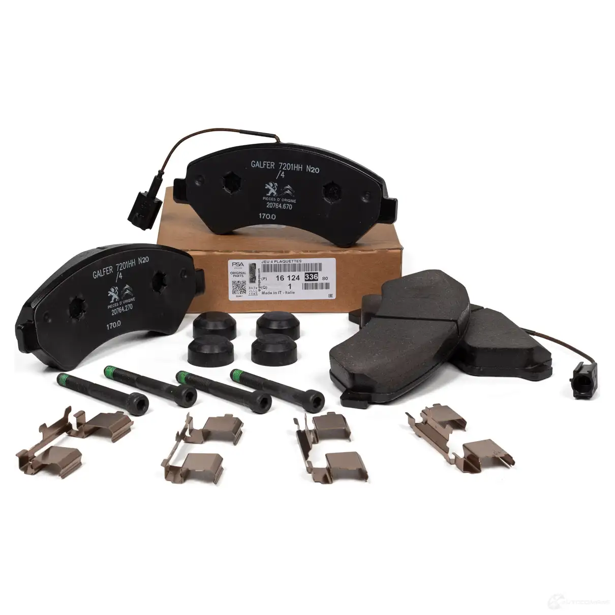 Тормозные колодки, комплект CITROEN/PEUGEOT MNOC FRA 1673603580 1438176092 - Изображение 1