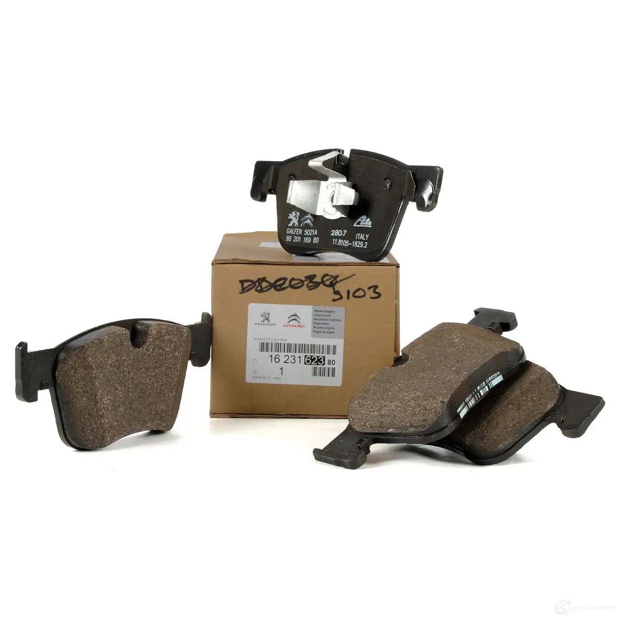 Оригинальные передние тормозные колодки 3008 SUV (M_) 5008 II CITROEN/PEUGEOT 83 FJFXD 1678168480 1438176098 изображение 0