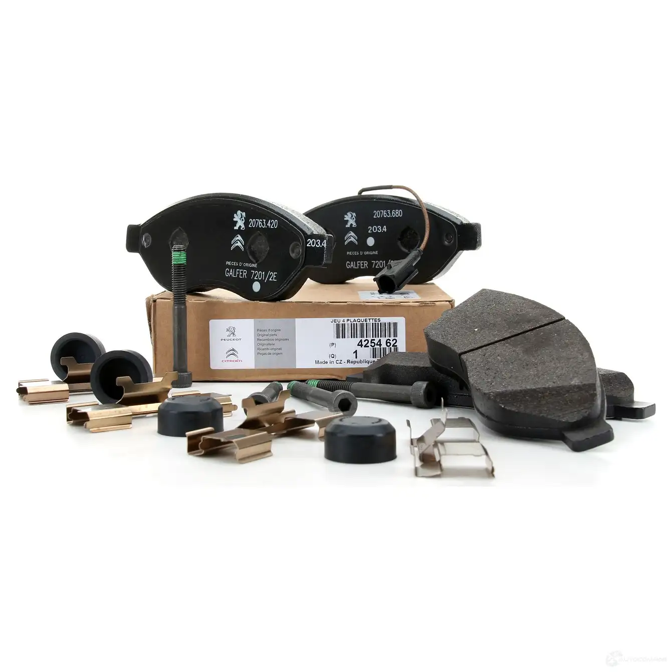 Оригинальные передние тормозные колодки Jumper Boxer CITROEN/PEUGEOT 1438176102 1647864180 VYHY O - Изображение 1