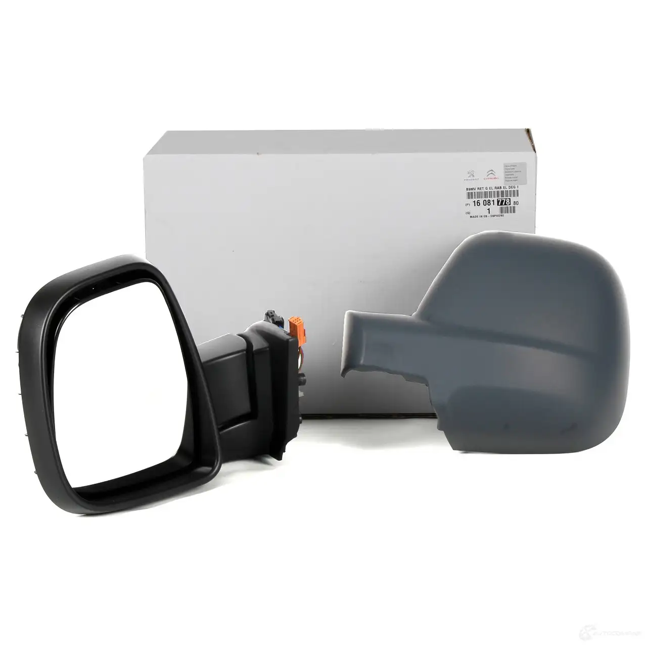 Оригинальное левое зеркало BERLINGO Partner CITROEN/PEUGEOT 1608177880 24652574 2RF O1 - Изображение 1