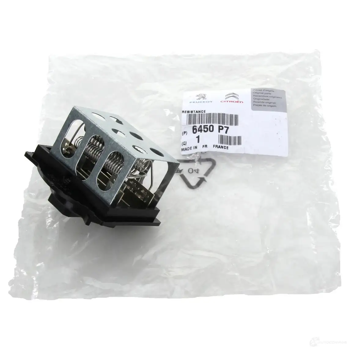 Оригинальный резистор серии Berlingo 306 Partner 6450.P7 CITROEN/PEUGEOT 6450P7 8PAZC ZV 23237901 - Изображение 1