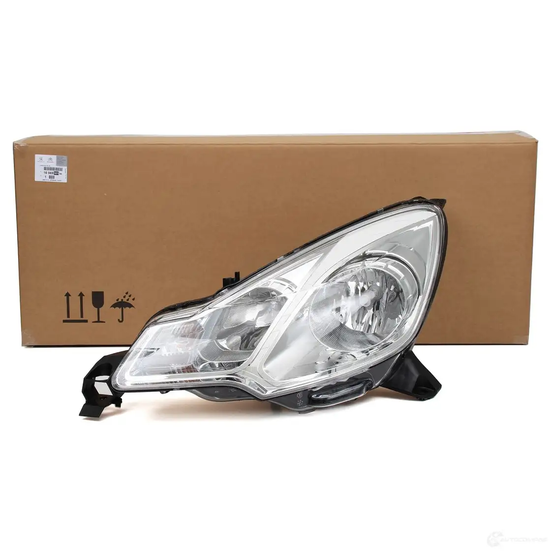 Оригинальная галогенная левая фара C3 2 DS3 до №13292 CITROEN/PEUGEOT 1606930180 24653388 S 3OMC - Изображение 1