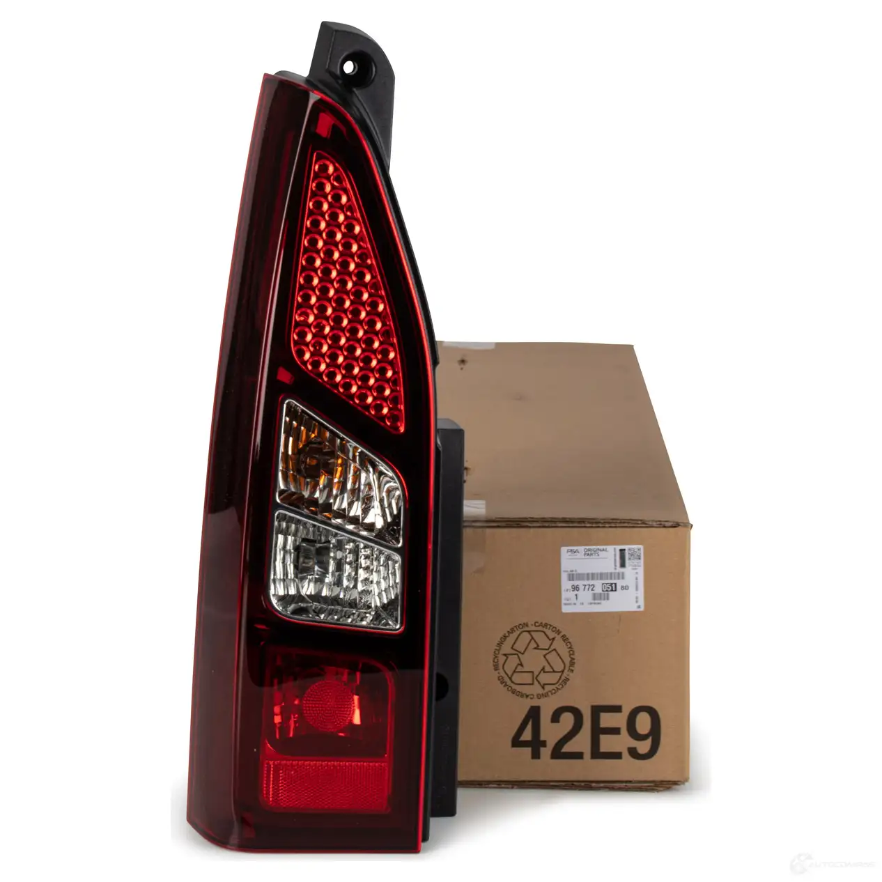 Оригинальный левый задний фонарь Partner Berlingo CITROEN/PEUGEOT 9677205180 24652606 ERRZK 2 - Изображение 1