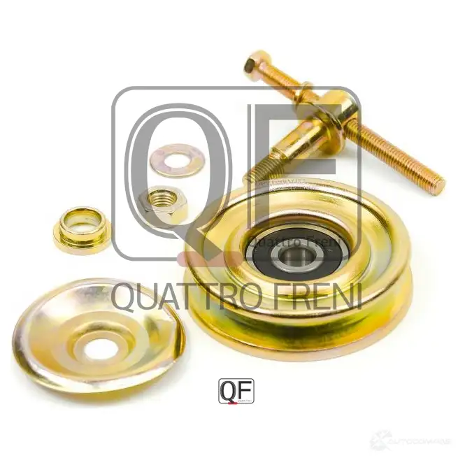 Ролик натяжителя приводного ремня QUATTRO FRENI QF31P00103 1439951955 V 8DCN4 изображение 3