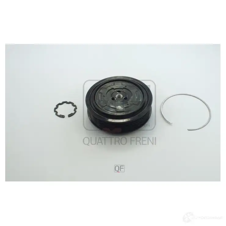 Шкив компрессора кондиционера QUATTRO FRENI 1439954432 P9O 0BI QF80Q00108 изображение 2