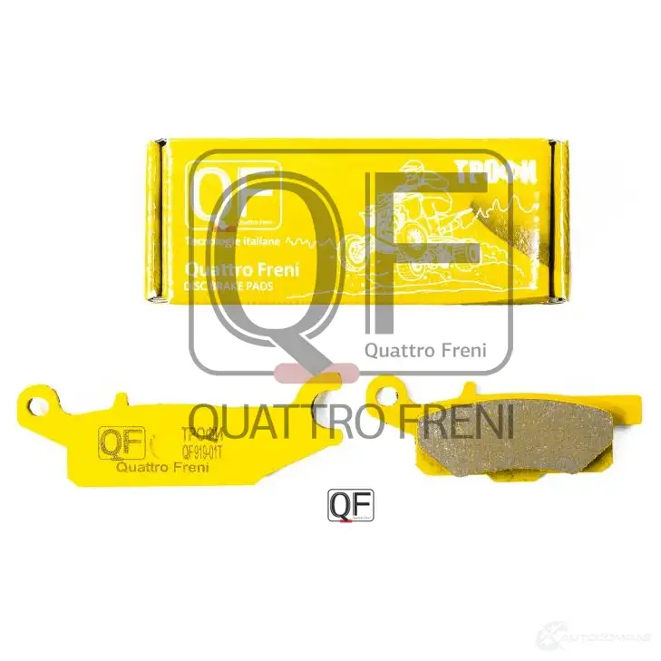 Колодки тормозные yamaha yfm grizzly 550700 07 QUATTRO FRENI QF919T XA GVP 1439957274 - Изображение 1