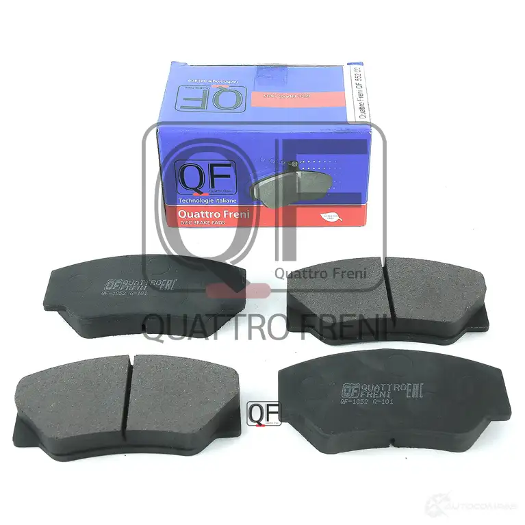Колодки тормозные спереди без датчика QUATTRO FRENI 1233290868 QF55200 5V5O 2K6