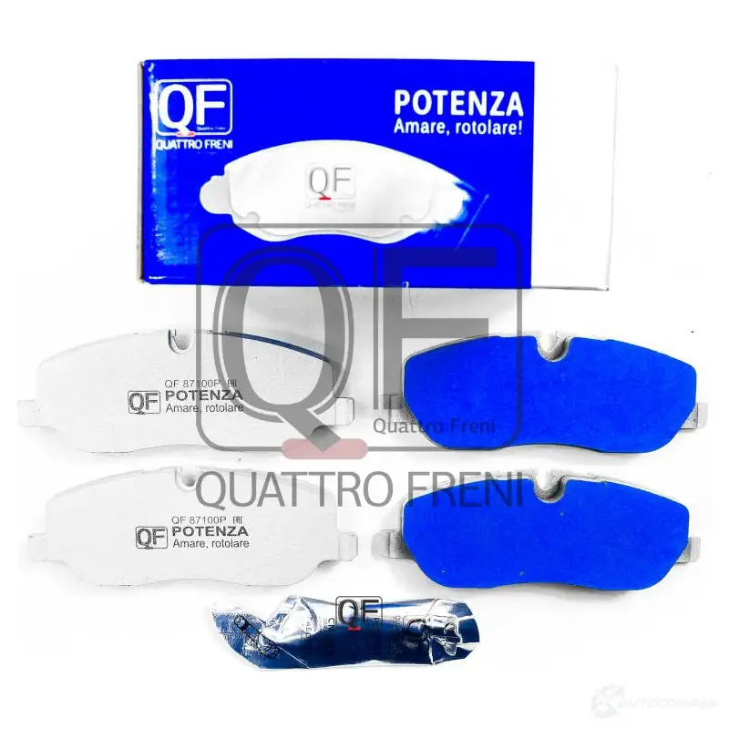 Колодки тормозные potenza premium series QUATTRO FRENI 1439949043 QF87100P T MPVC изображение 0