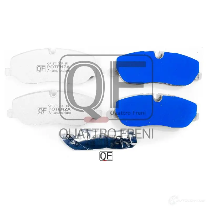 Колодки тормозные potenza premium series QUATTRO FRENI 1439949043 QF87100P T MPVC изображение 1