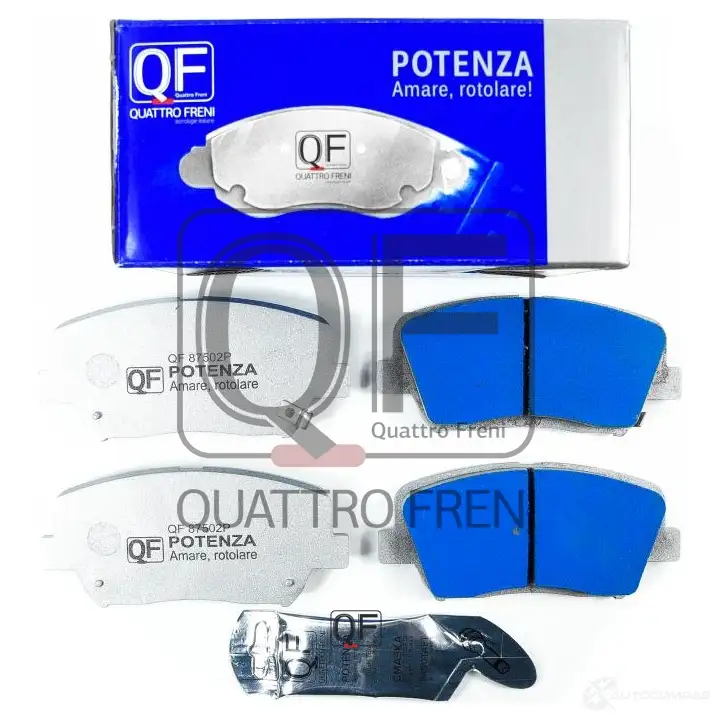 Колодки тормозные передние potenza premium series QUATTRO FRENI QF87502P 6M1 C2U 1439947380 изображение 0