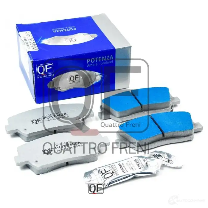 Колодки тормозные передние potenza premium series QUATTRO FRENI QF87502P 6M1 C2U 1439947380 изображение 2